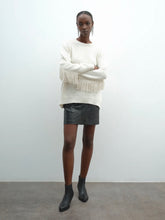 Carica l&#39;immagine nel visualizzatore di Gallery, Maglia Snow | Frangia | Lana &amp; Cashmere
