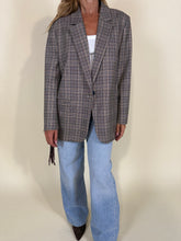 Load image into Gallery viewer, Blazer check I con frange
