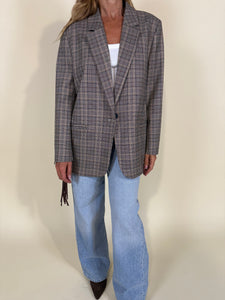 Blazer check I con frange