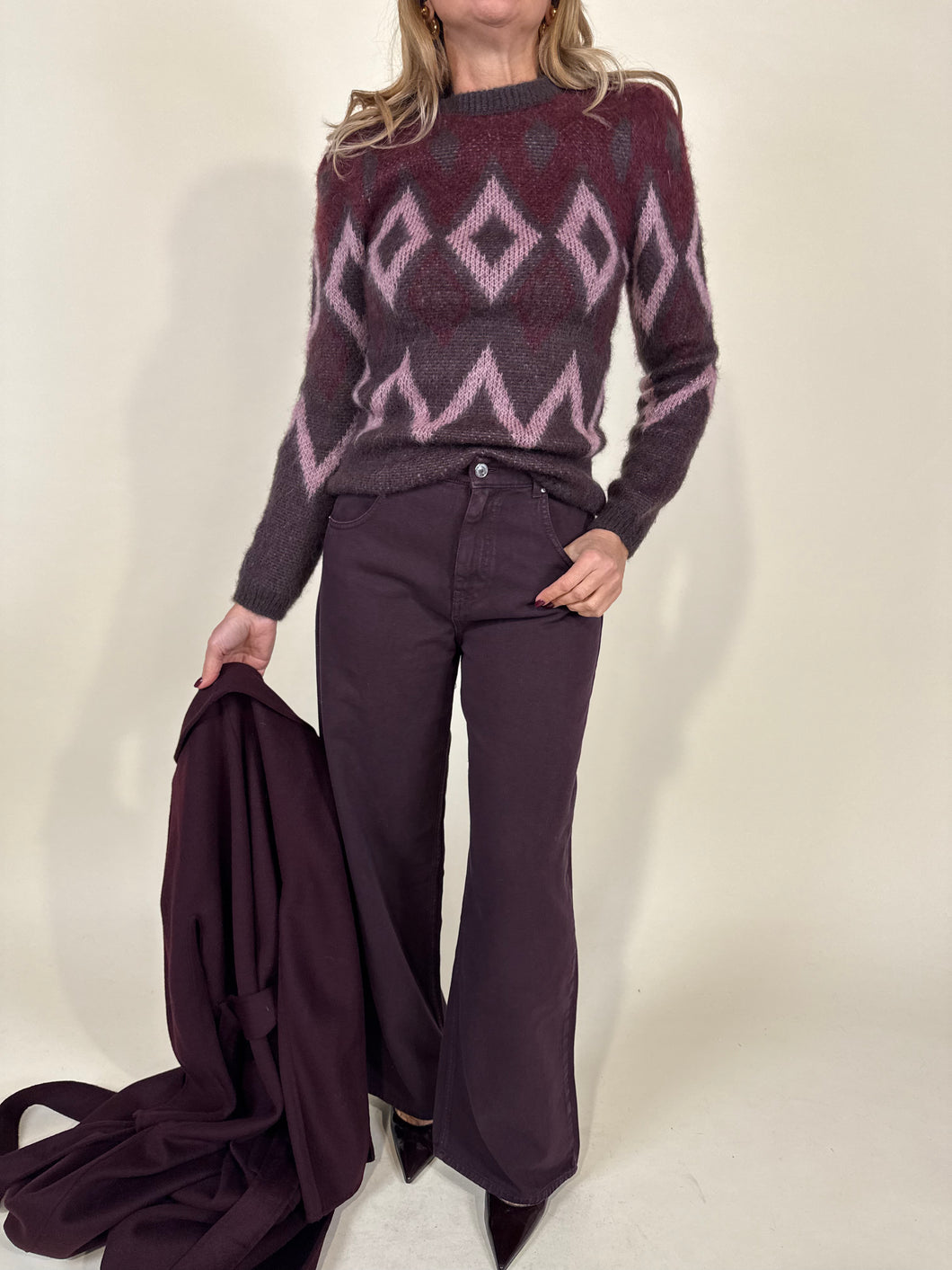 Maglia Eli a rombi I Vino