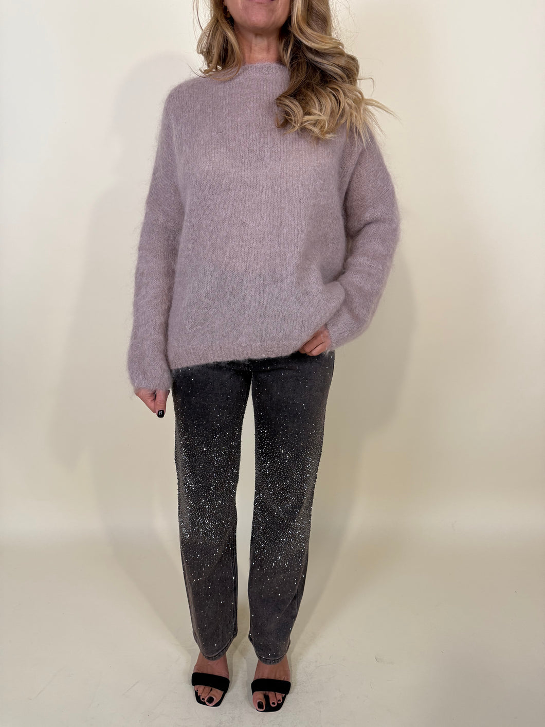 Denim Strass | Brown