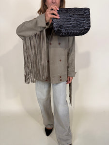 Giacca Khaki | Frangia Long