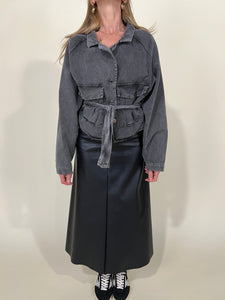 Trench Grey I Crop