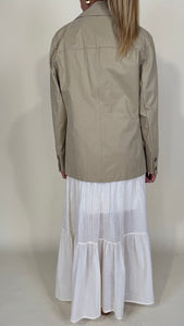 Trench sfoderato I camel