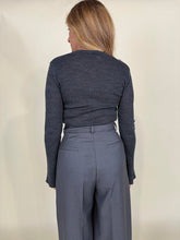 Load image into Gallery viewer, Cardigan Volant | Antracite
