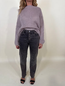 Denim Strass | Brown