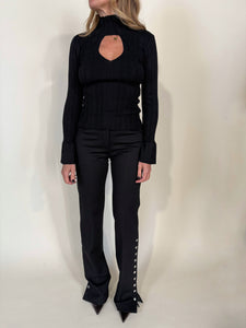Maglia Lupetto | Volant | Lana Merino