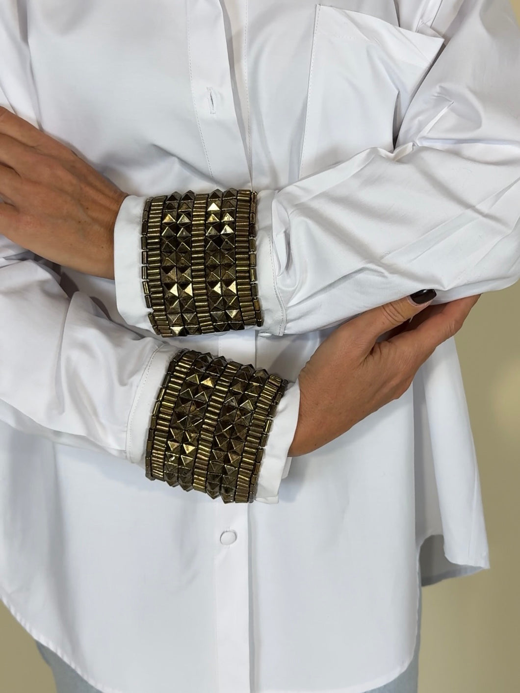 Camicia Borchie | White