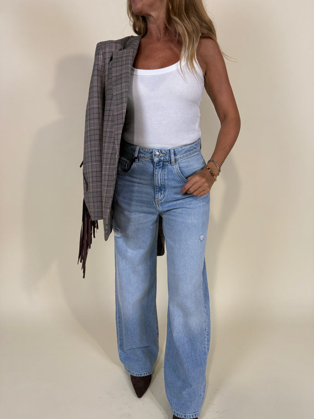 Denim poppy I Sky blue