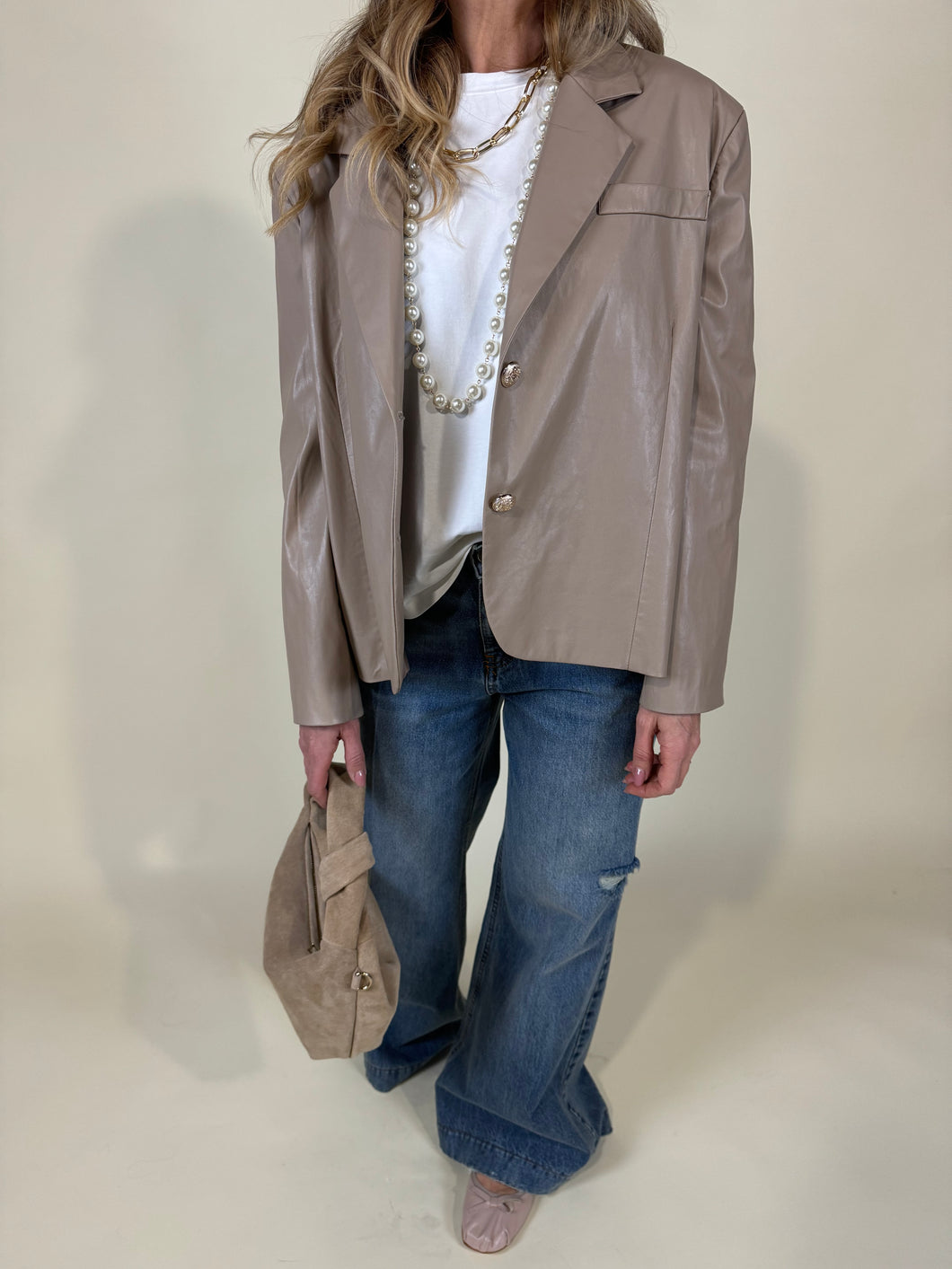 Blazer Ecopelle I Nude