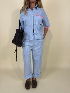 Pantalone Lise I Rayures Bleues