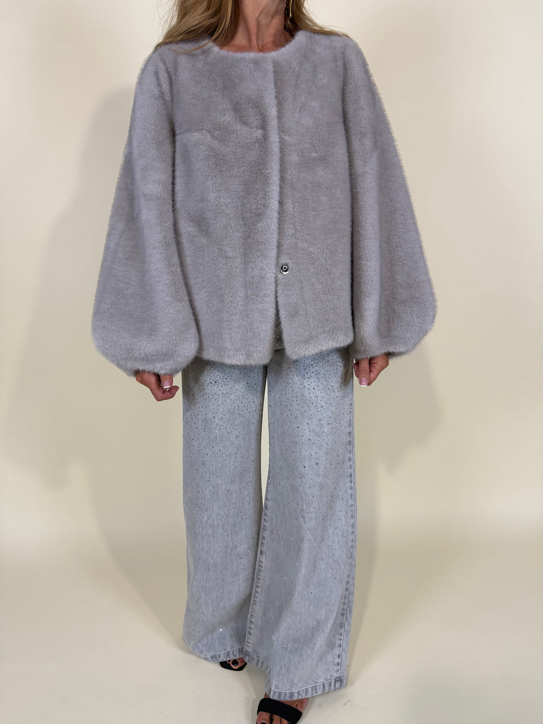 Pelliccia Gabriella I grigio chiaro