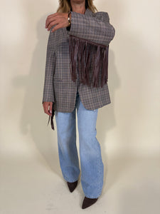 Blazer check I con frange