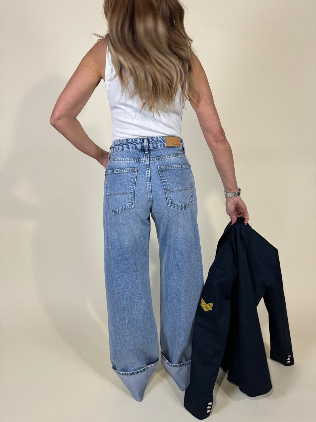 Jeans Maxi Risvolto