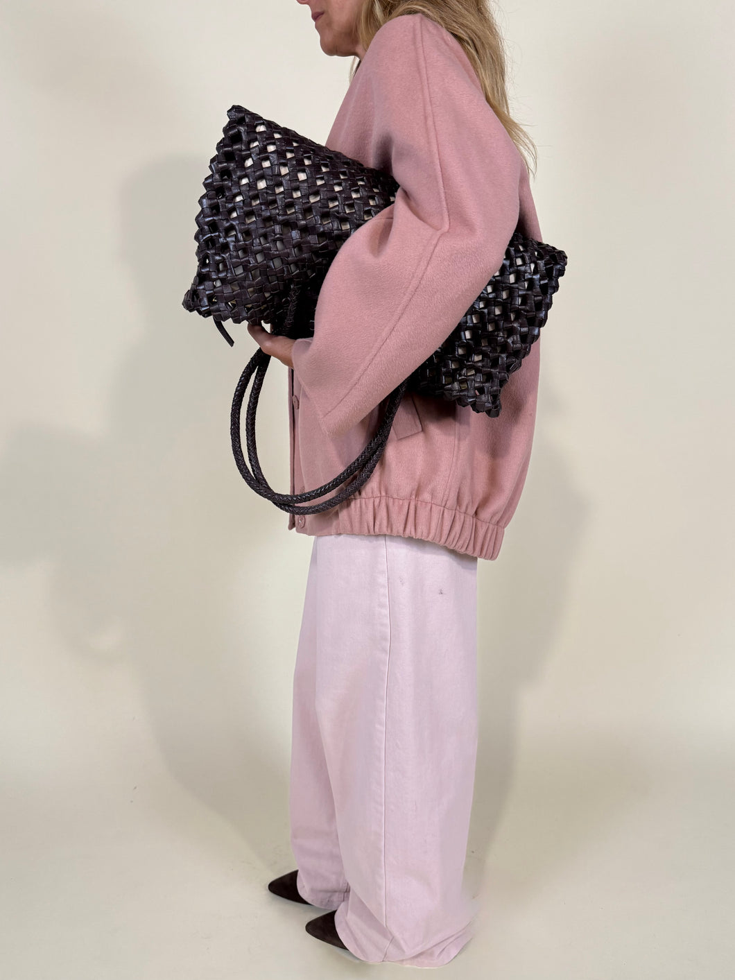 Cappotto monopetto HANDMADE I rosa