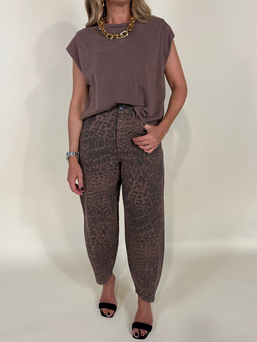 Pantalone Maculato | Grey & Camel