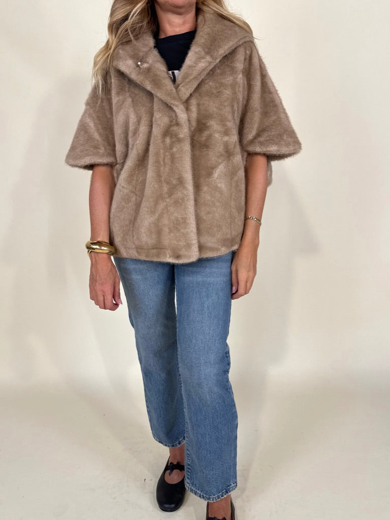 Ecopelliccia Leonie | Taupe