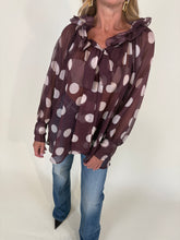 Carica l&#39;immagine nel visualizzatore di Gallery, Camicia Maxi Pois | Vino
