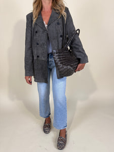 Blazer Smoke Camoscio I Artigianale