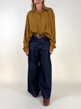 Load image into Gallery viewer, Camicia balloon Senape | Viscosa

