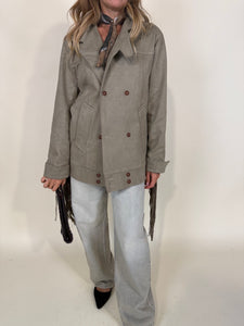 Giacca Khaki | Frangia Long