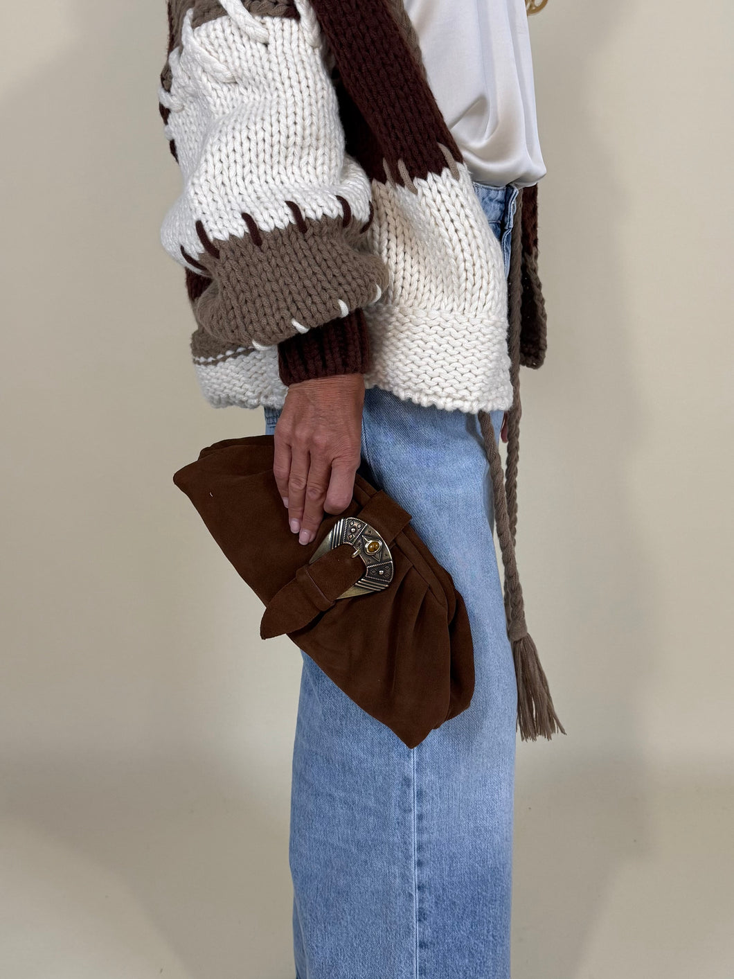 Clutch Ambra | Suede