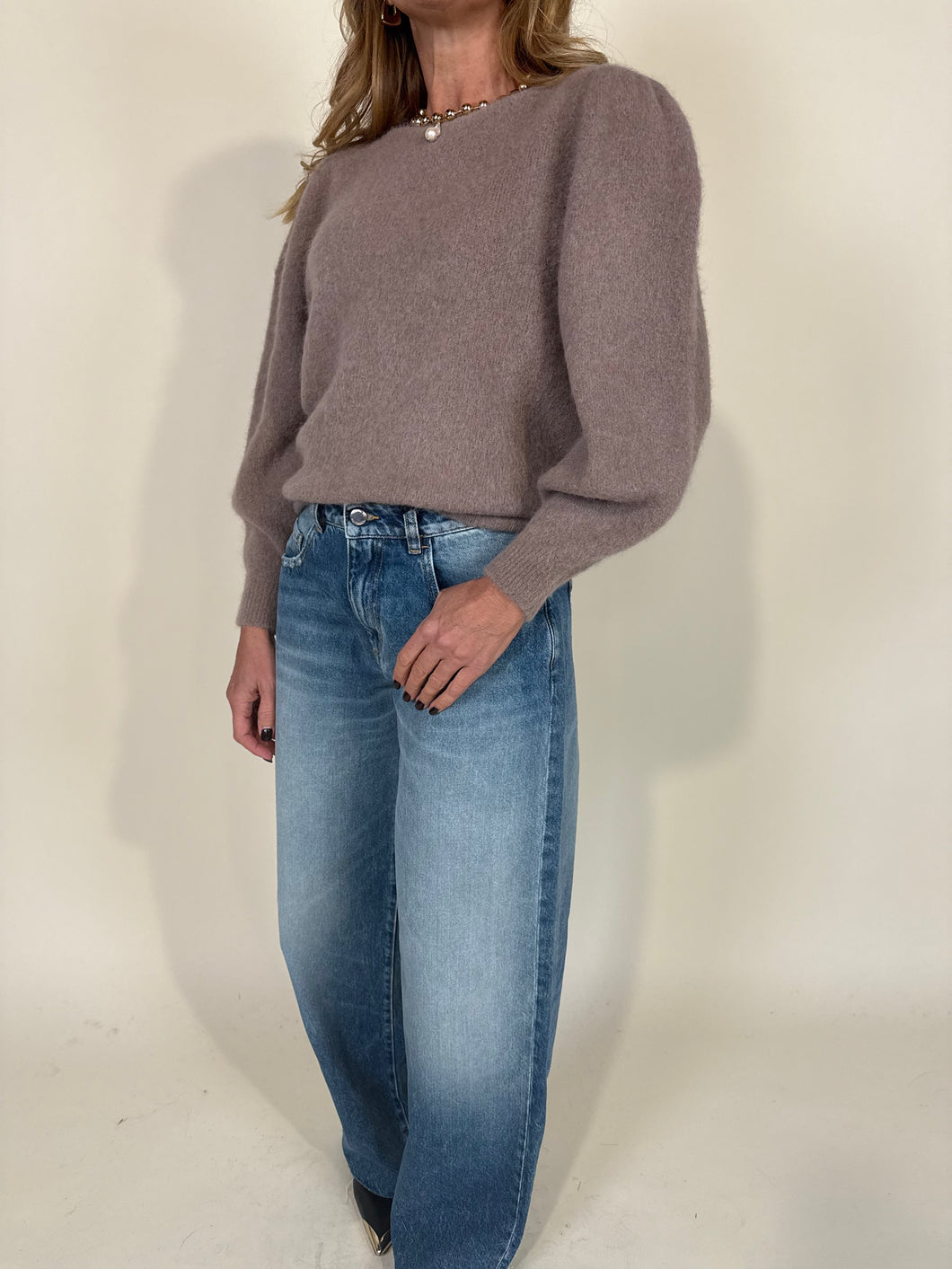 Maglia Sbuffetto | Baby alpaca e Lana vergine I Più colori