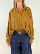 Load image into Gallery viewer, Camicia balloon Senape | Viscosa
