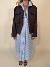 Carica l'immagine nel visualizzatore di Gallery, Bomber Peggy | Brown | Viscosa
