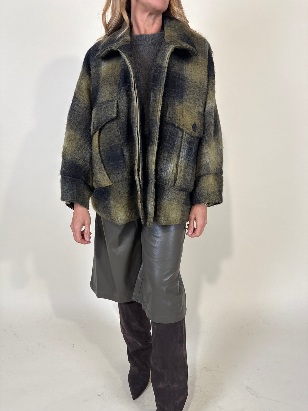 Giubbotto Olive | Check