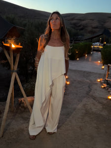 Pantalone crema I A palazzo