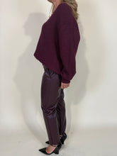 Carica l&#39;immagine nel visualizzatore di Gallery, Pantalone Vino | Ecopelle
