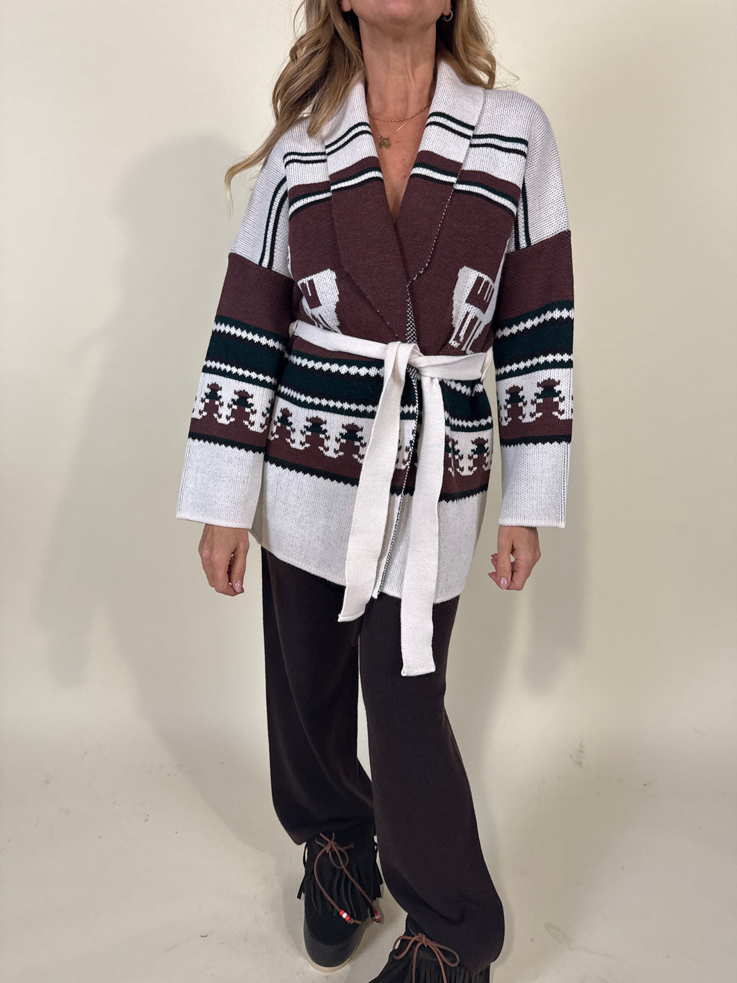 Pantalone Maglia | Moro | 100% lana