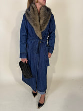 Load image into Gallery viewer, Cappotto Denim | Ecopelliccia
