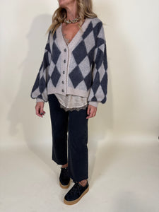 Cardigan Rombo
