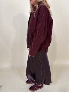 Bomber Cherry | Suede