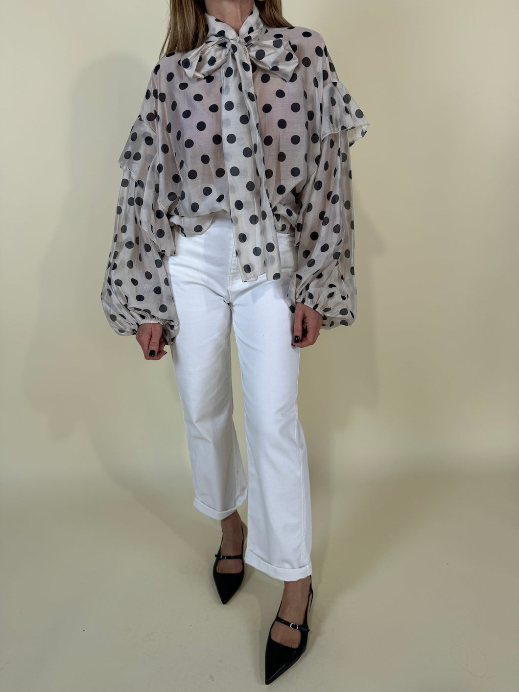 Camicia Maxi Pois