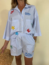 Load image into Gallery viewer, Camicia Mares | Riga Azzurra | Set coordinato.
