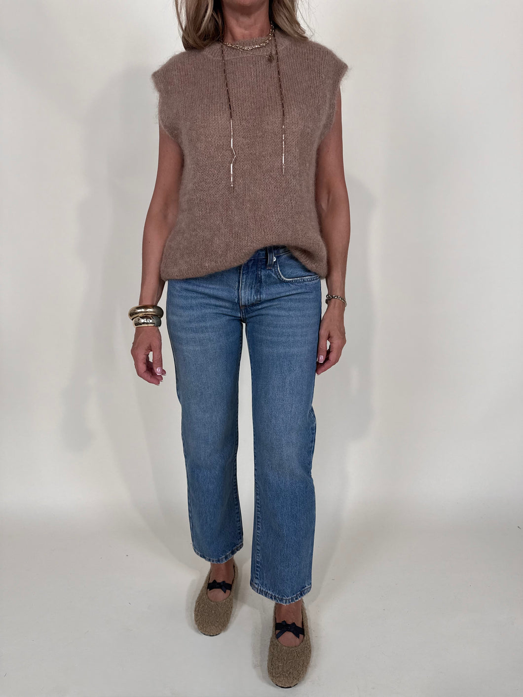 Gilet Nocciola | Mohair & Lana