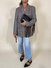 Carica l&#39;immagine nel visualizzatore di Gallery, Blazer check I con frange
