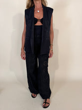 Load image into Gallery viewer, Pantalone Sangallo | Black | Cotone
