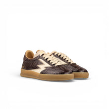 Carica l'immagine nel visualizzatore di Gallery, SNEAKER CLUB | PELLE STAMPA COCCO | MORO | MOA CONCEPT
