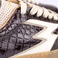 Carica l'immagine nel visualizzatore di Gallery, SNEAKER CLUB | PELLE STAMPA COCCO | MORO | MOA CONCEPT

