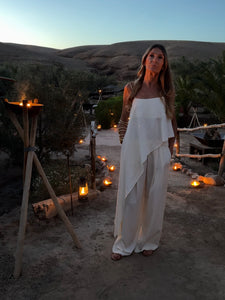 Pantalone crema I A palazzo