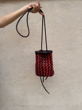 Carica l'immagine nel visualizzatore di Gallery, Secchiello Frida | Zig Zag | Red &amp; Brown
