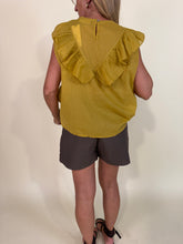 Load image into Gallery viewer, Camicetta Ocra | 100% cotone &amp; ricami.
