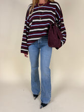 Load image into Gallery viewer, Maglia rigata Bordò | Viscosa
