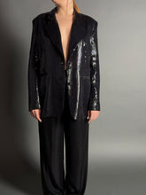Load image into Gallery viewer, Blazer con paillettes I nero
