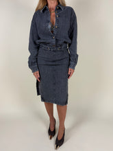 Load image into Gallery viewer, Abito Denim Gigi | Dark grey
