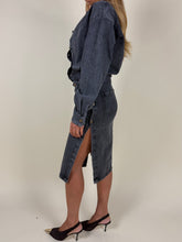 Load image into Gallery viewer, Abito Denim Gigi | Dark grey
